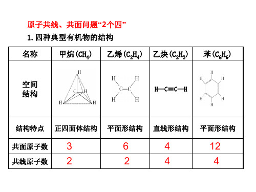 第二轮复习有机化学基础有机物分子共面、共线专题 (共17张PPT)