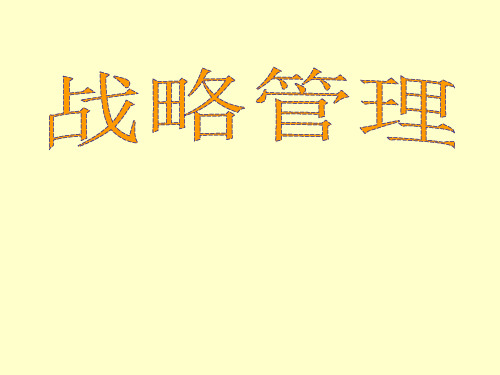 现代企业竞争战略管理方案(ppt 35页)