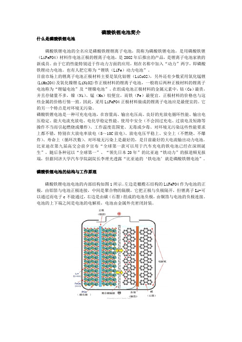 (完整版)磷酸铁锂电池简介