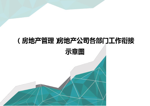 (房地产管理)房地产公司各部门工作衔接示意图