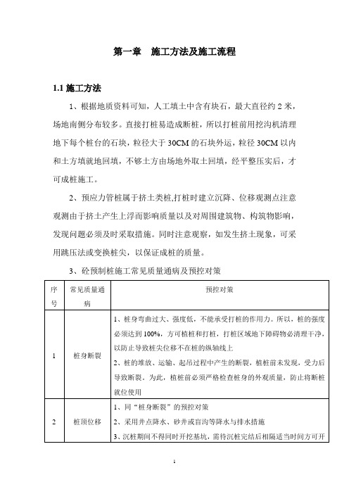 中信红树湾桩基础工程打桩施工技术方案