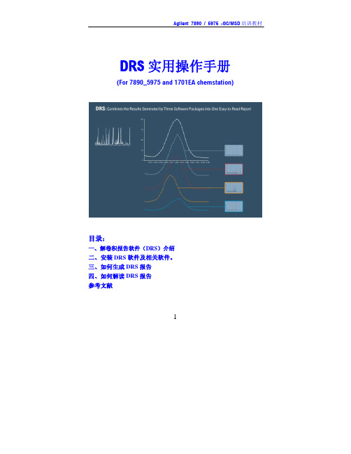 解卷积报告软件DRS实用操作手册