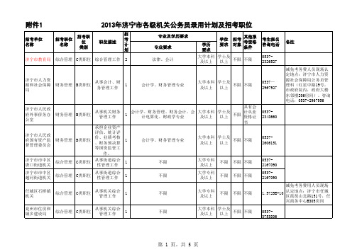 济宁市公务员A