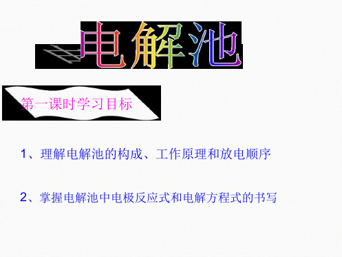 2019 2020高二第一学期人教版选修4第四章电化学基础第三节电解池工作原理16张