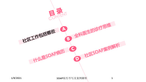 SOAP病历书写及案例解析培训课件