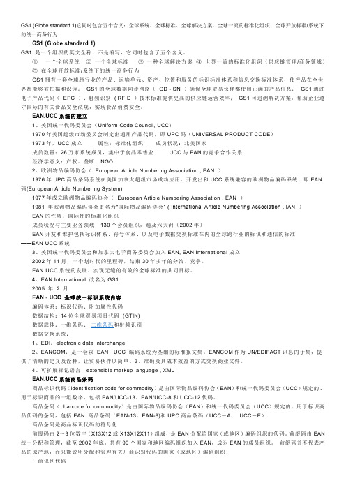 GS1编码系统