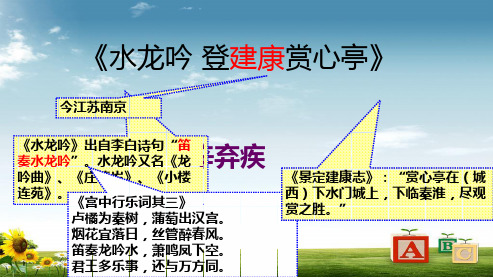 高中高中语文人教版必修四水龙吟ppt课件