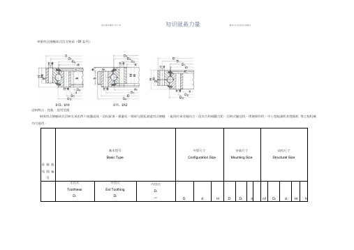 回转支承型号