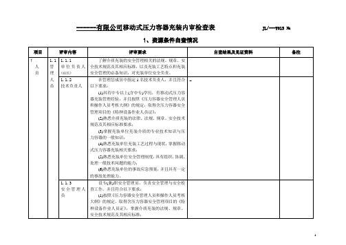 充装检查表2014.8