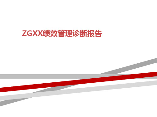 ZGXX绩效管理诊断报告