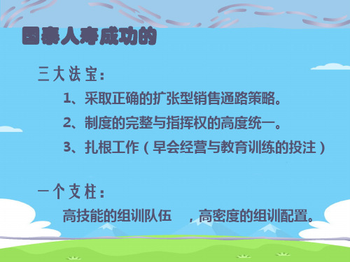 人寿保险公司的早会经营(ppt 15页)