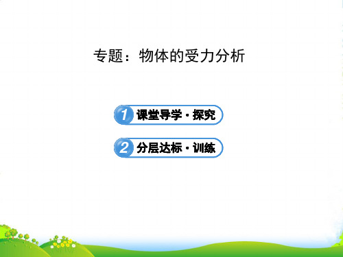 广西宾阳中学高三物理阶段复习 3专题 物体的受力分析课件