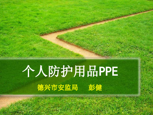 个体安全防护PPE(201X版)ppt课件