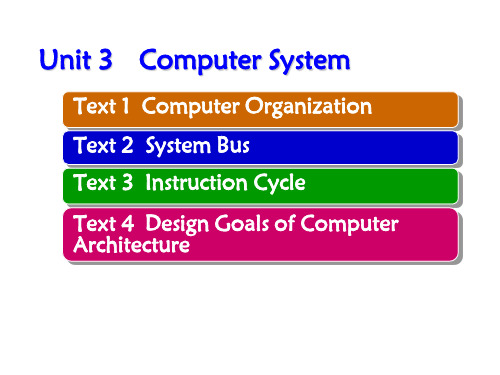 计算机专业英语03 Computer system