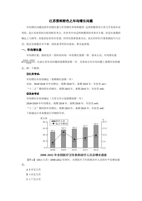 江苏资料特色之年均增长问题