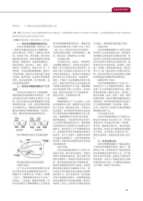 双向拉伸聚酯薄膜技术应用及发展方向研究