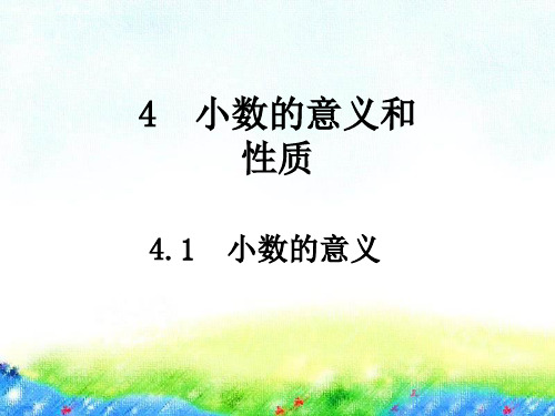 人教版《小数的意义》ppt课件1