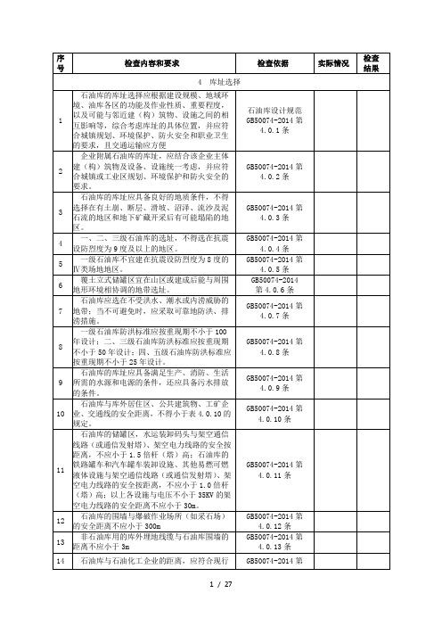 石油库设计规范GB50074-2014年