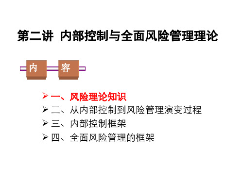 企业内部控制与全面风险管理-理论与实践