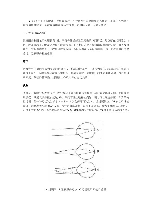 视光学百科全书 屈光不正