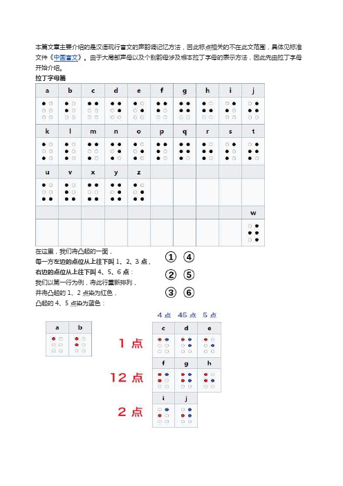 如何记忆盲文符号规则