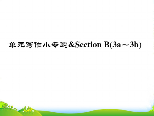 2024-2025学年人教版九年级英语上册单元写作小专题[3]-课件