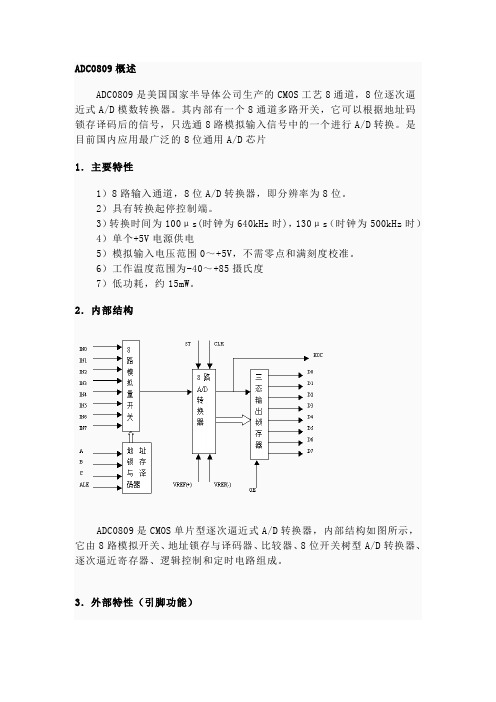 ADC0809芯片资料