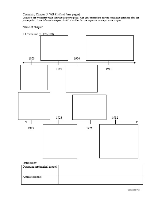 Chemistry Chapter 5