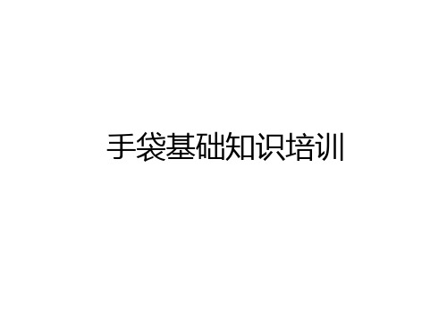 最新手袋基础知识培训演示教学