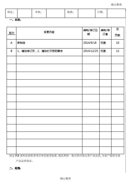 PCB外观检验标准