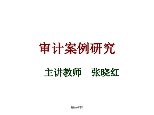 《 [内部审计]审计案例研究( 70页) 》