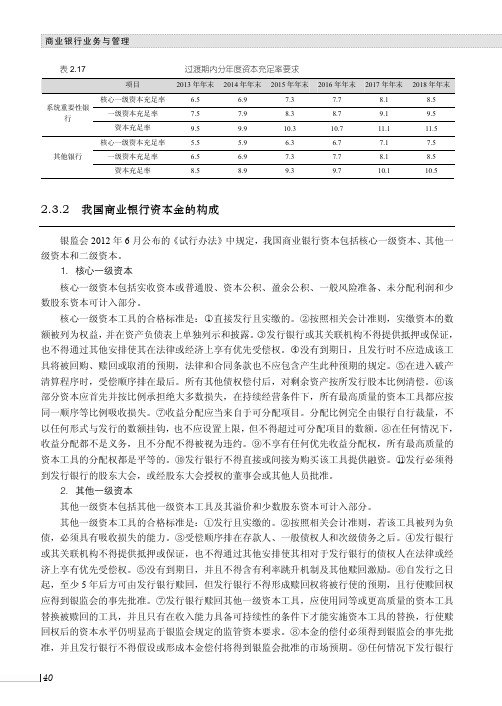 我国商业银行资本金的构成_商业银行业务与管理_[共2页]