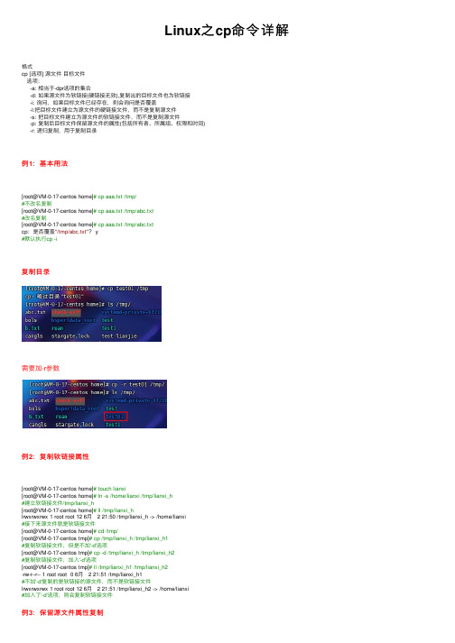 Linux之cp命令详解