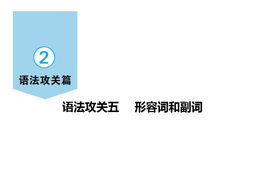 2020-2021年中考英语二轮语法过关 语法攻关五 形容词和副词