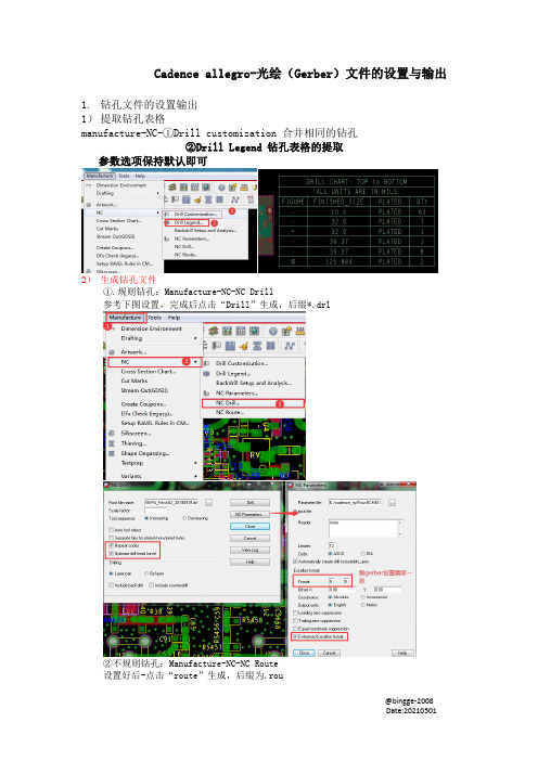 cadence allegro光绘(Gerber)文件的输出_原创20210501