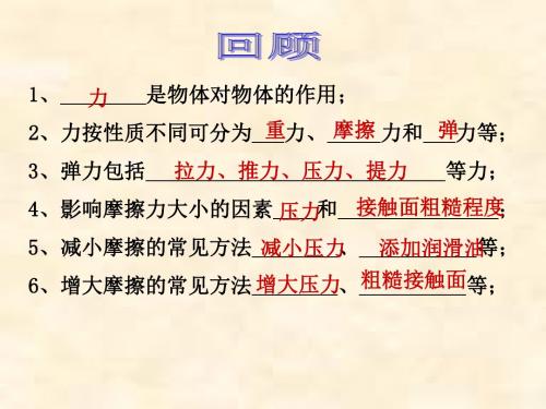 【华师大版】科学八上：1.3《几种常见的力》(弹力)ppt课件