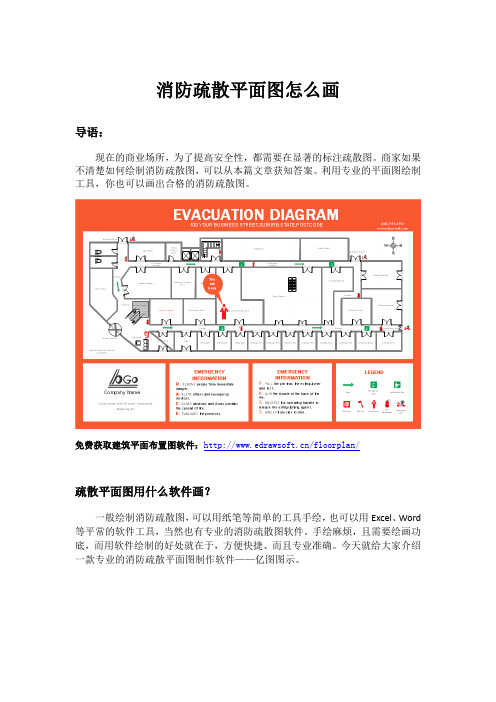 消防疏散平面图怎么画