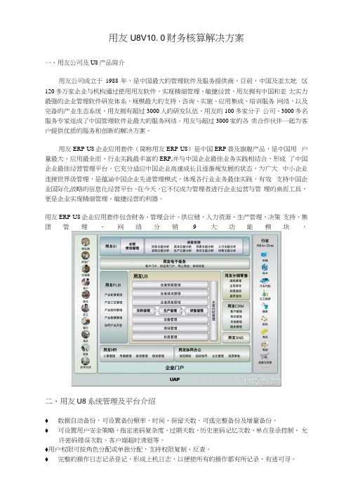 用友_U8_财务项目解决方案