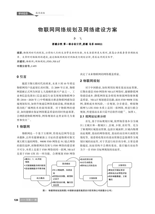 物联网网络规划及网络建设方案