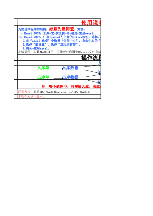 BOM物料清单管理系统(excel)版)