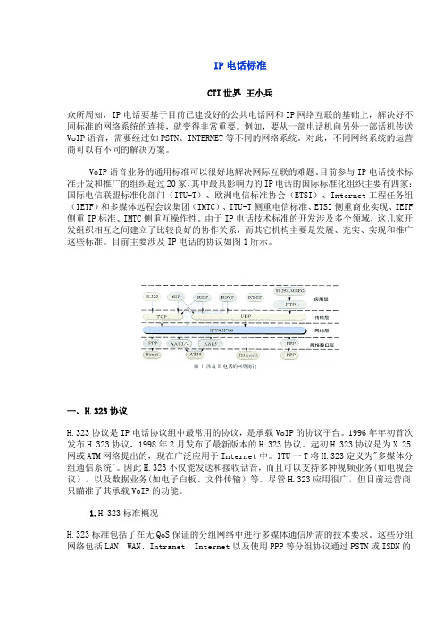 IP电话标准