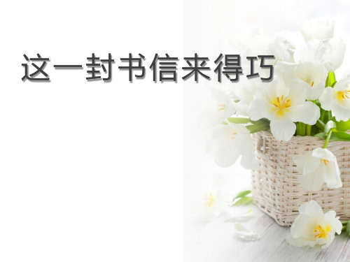 《这一封书信来得巧》2精品 课件