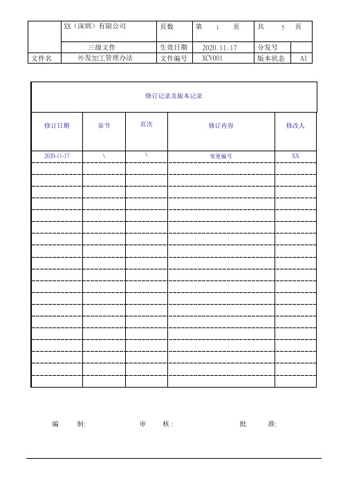 外发加工管理办法