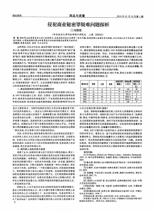 侵犯商业秘密罪疑难问题探析