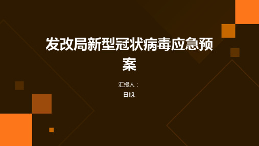 发改局新型冠状病毒应急预案