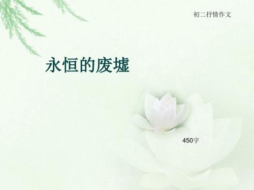 初二抒情作文《永恒的废墟》450字(总7页PPT)