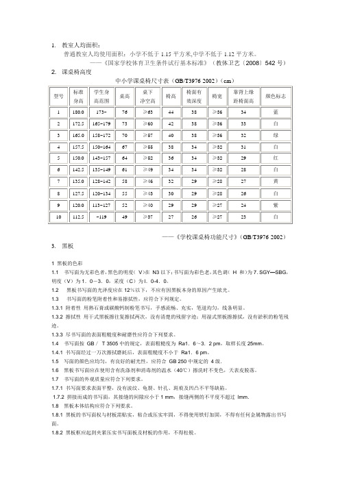 教室相关规范