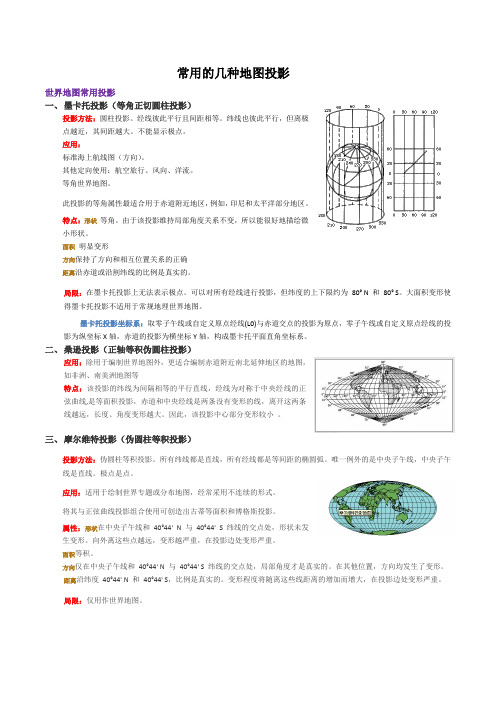 常用地图投影