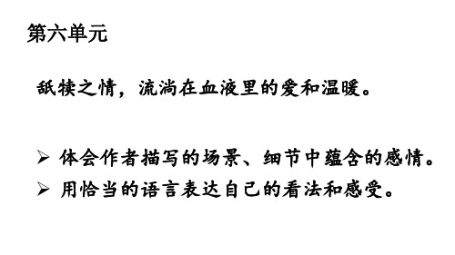 (最新)24年秋统编五年级语文上册18 慈母情深 第一课时【精品课件】