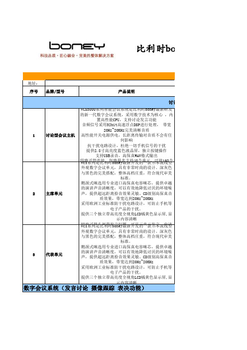 boney会议系统2014